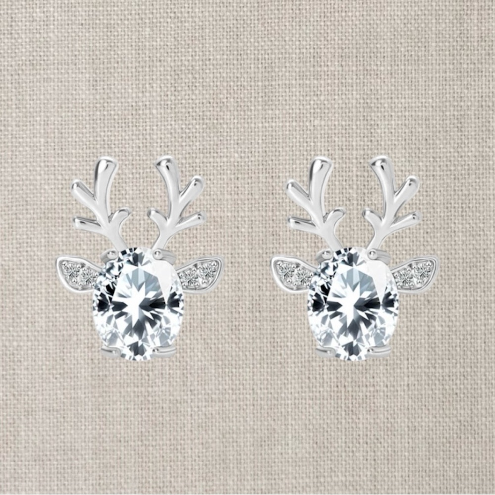 Sparkly Reindeer Earrings